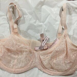 Victoria’s Secret lace unlined demi underwire bra sz 36 DD